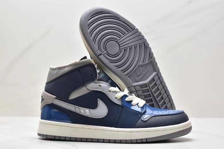Women's Running Weapon Air Jordan 1 Blue/Black Shoes 0307 Women's Running Weapon Air Jordan 1 Blue/Black Shoes 0307